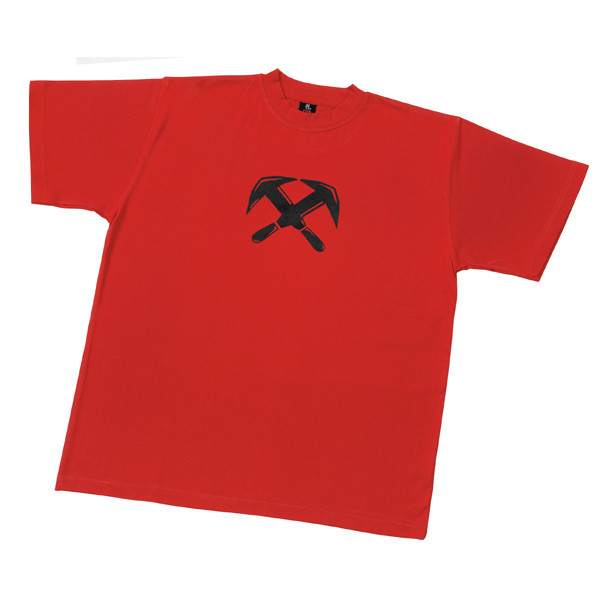 TILL T-Shirt Zunftzeichen Dachdecker, rot