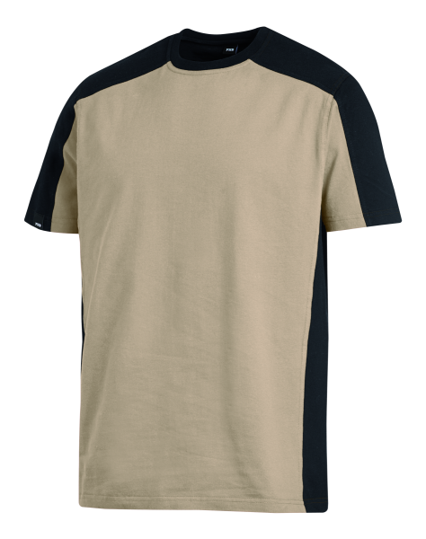 MARC T-Shirt, beige/schwarz