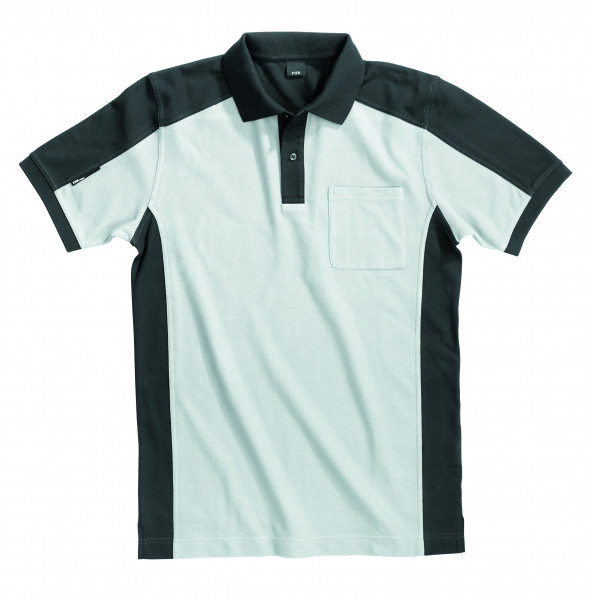 KONRAD Polo-Shirt, weiß-anthrazit