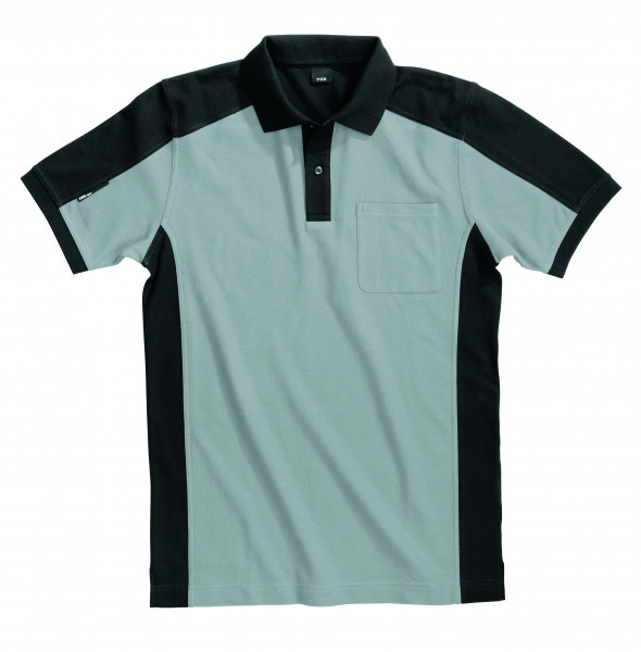 KONRAD Polo-Shirt, grau-schwarz