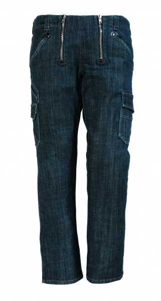 FRIEDHELM Stretch-Jeans-Zunfthose, schwarzblau